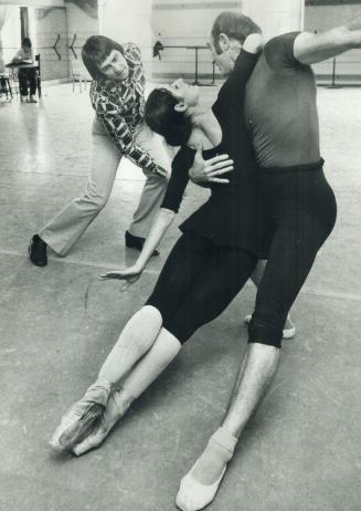 National Ballet choreographer - Nerbert Desak with dancers - Veronica Tennant and Flazaroe Surmejan