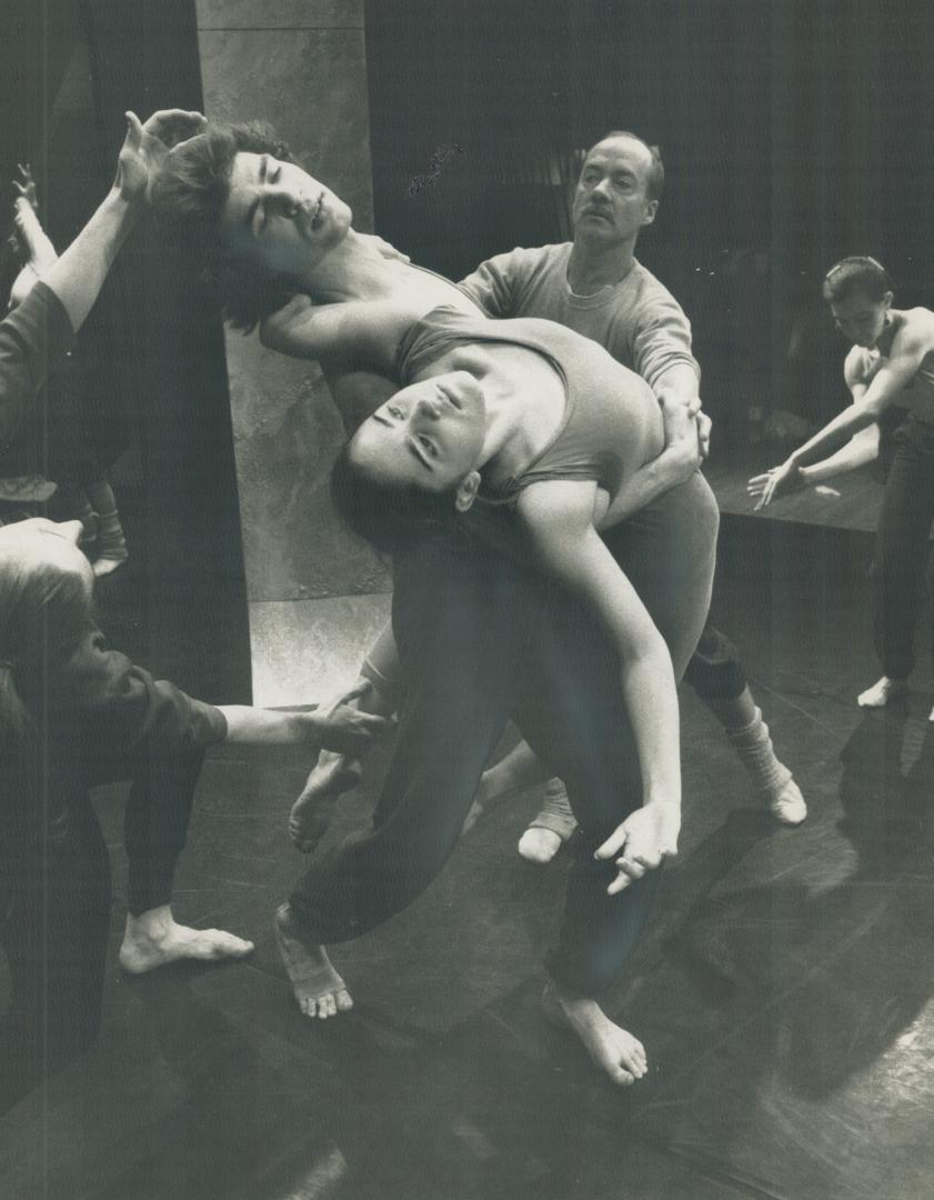 Dance of the senses: Toronto Dance Theatre artistic director Daivid rehearses company members for Palace Of Pleasre, which open Tusday at Harbourfront