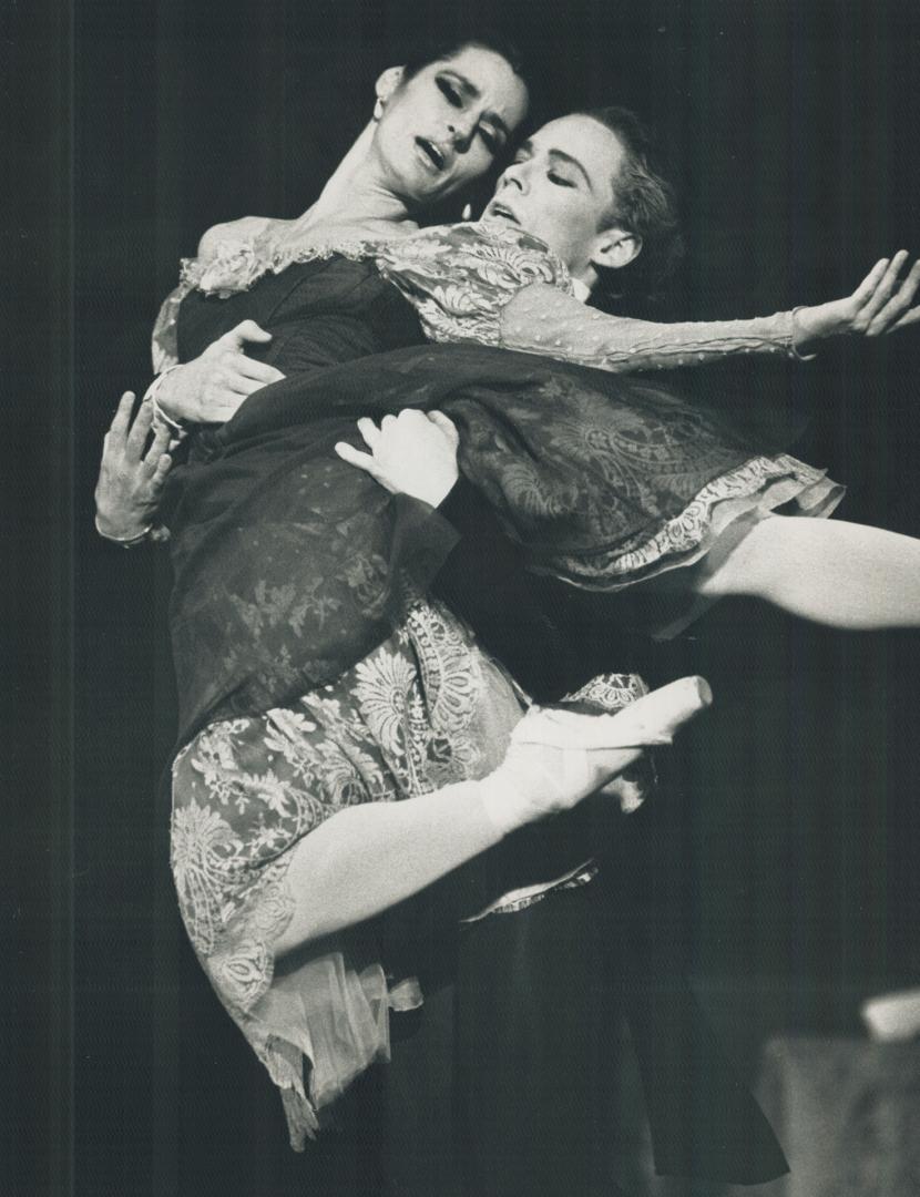 Hot Hot Hot. Principal dancers Veronica Tennant and Raymond Smith perform a steamy pas de deux in the National Ballet's production of Onegin last nigh(...)