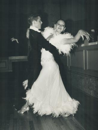 Above, professional dancers Brian Torner and Shirley Johnson show how it's done