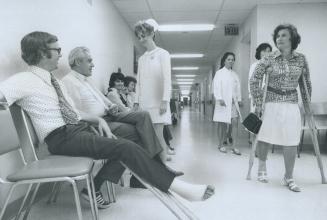 Emergency department of North York General Hospital is crowded with patients seeking attention