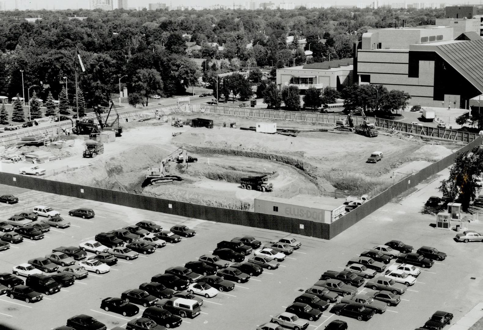 Theatre site: Here's where the theatre will be built, just south of North York's city hall