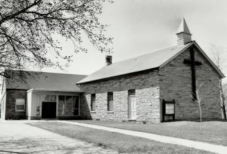 Former school, This building was erected in 1878 as a one-room schoolhouse with teacher's living quarters in the rear