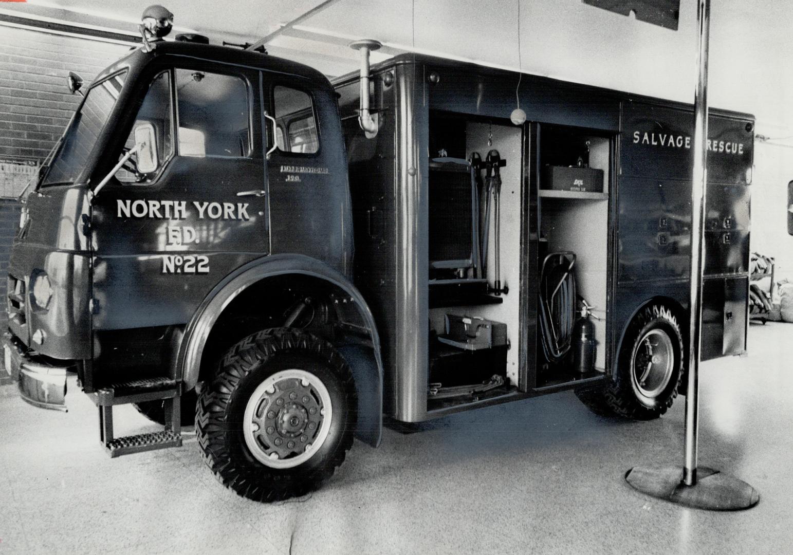 The $45,000 fire rescue truck that North York has no one to operate, It would take 12 extra firemen with special training to make it effective