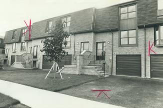 Two styles of houses are featured at Castle Rock Mews in Richmond Hill area