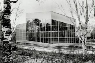 See-through structure: The building that encloses the limestone rockface was designed to blend with its surroundings and allow visitors to see the carvings as they came near