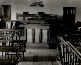 Prisoners box Parry sound Court Room - (In centre)