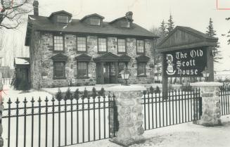 The historic Scott House (above) has been spruced up - now it's the Old Scott House restaurant, which will open soon