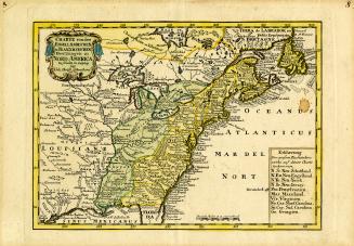 Charte von dem Engellaendischen u. Franzoesischen Besitzungen in Nord America zu finden in Leipzig