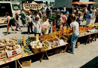 The scene at the Stockyard Farmers' Market in Waterloo is typical of farmers' markets across Southern Ontario - a blend of farmers, food and customers