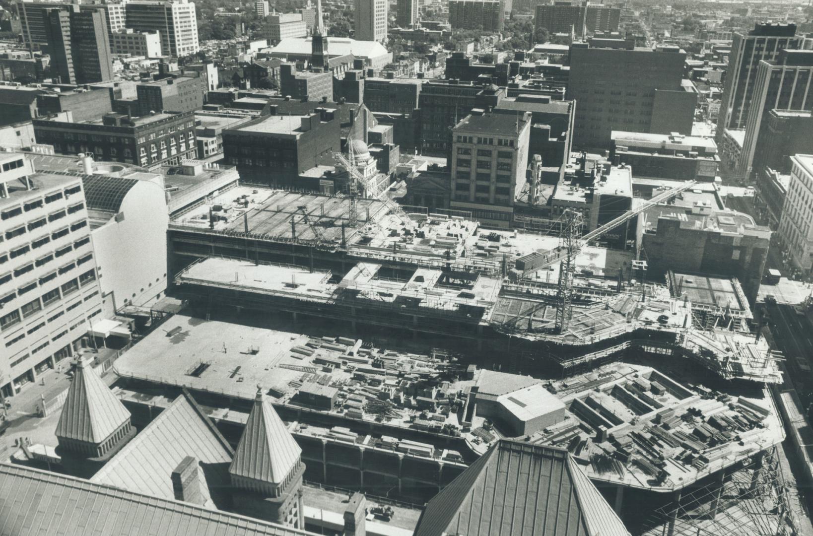 View from 'Inside Clock' this is view of downtown Toronto from inside the clock in the clock tower of old City Hall, the photographer tell us. Just be(...)