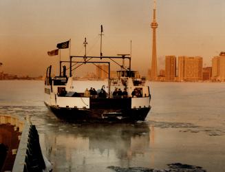 It's just three minutes after sunrise, but already Ward's Island work crews are arriving by ferry