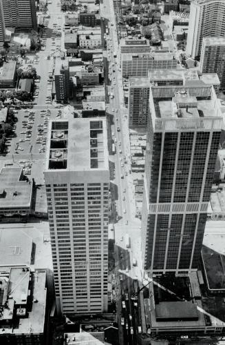 No 2 East and 2 West bloor st. looking south street