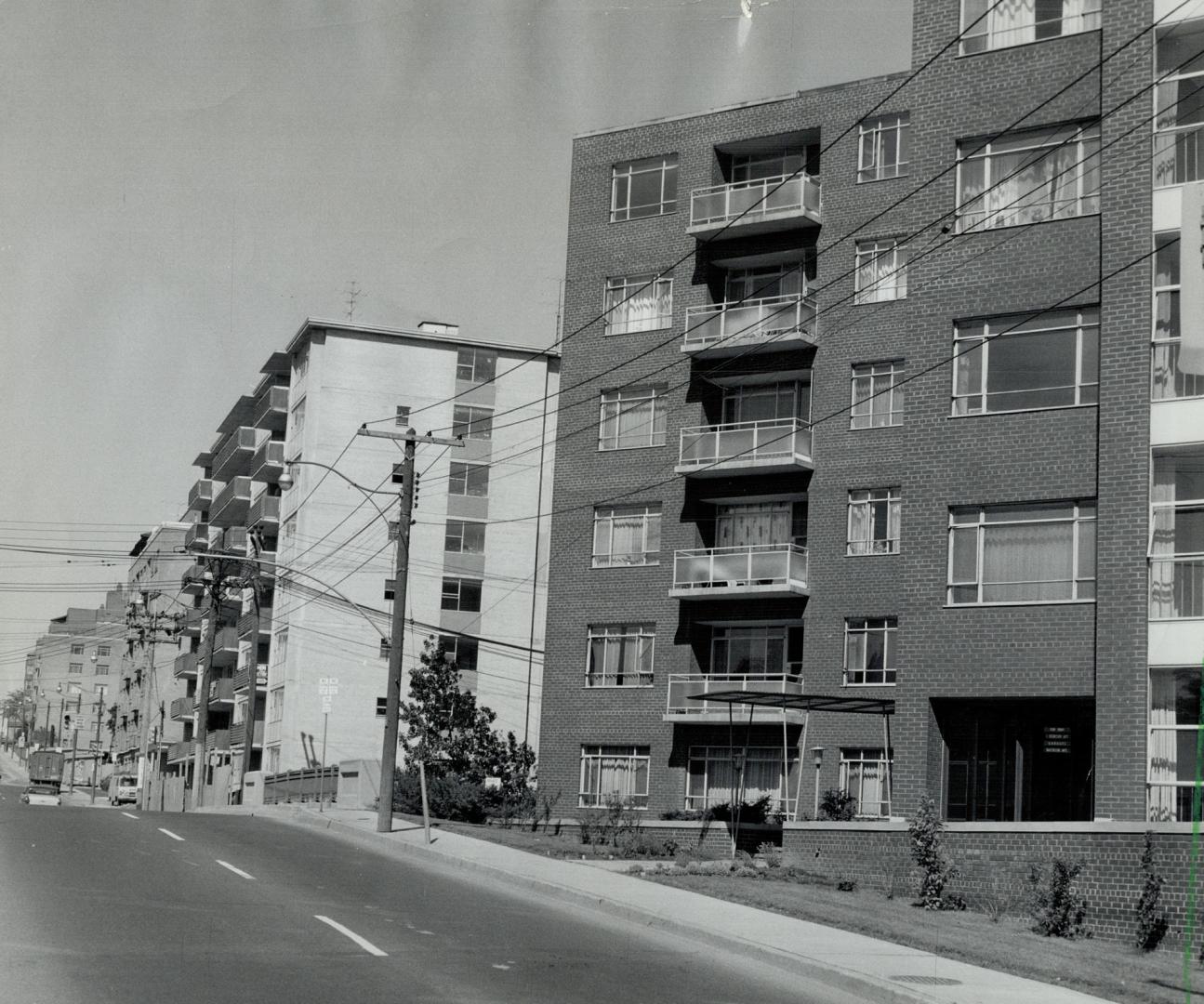 More forest hill people now live in apartments than houses, this row is on Eglinton Ave