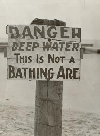 Because of deep, weed-tangled holes, a section of Sunnyside beach near the public parking area is closed to swimmers, who are warned away by signs lik(...)