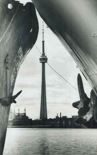 Waterfront Scenario. There's nothing like a backyard view of the CN Tower on a mid-summer's day. Two giant freighters peer across the waterfront from (...)