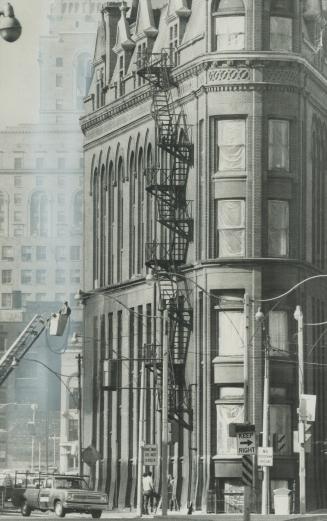 Originally named the Gooderham building, the red brick structure is joining a general downtown clean-up