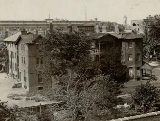 Historic block to be wrecked. ABOVE are photographs which show the buildings to be wrecked in the block bounded by Yonge, College, Bay and Buchanan st(...)