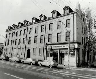 Today the block is a pock-marked, boarded-up eyesore, But nearby renovations on Shuter St