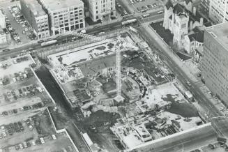 Canada - Ontario - Toronto - Buildings - Roy Thomson Hall - Construction