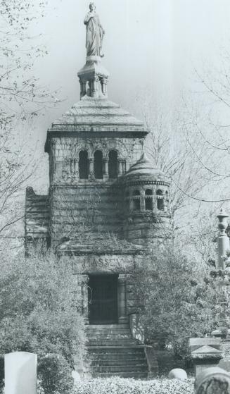 Stone tomb in Mount Pleasant Cemetery was built by Hart Massey, founder of the family fortune