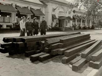 Lumber for repairs needed totals 26,640 feet of 12-inch planking and 350 six-by-six timbers