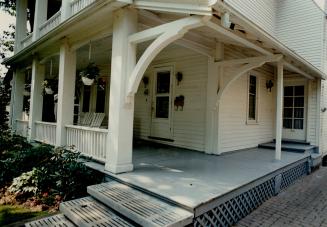 Above, the Cabbagetown porch of Peggy Weir looks as it did when it was built in 1884, with all the original latticework and arches. Right, top to bott(...)