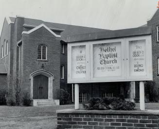 Bethel Baptist Church, Millwood Road, southwest corner of Whitewood Road, Toronto, Ontario. Ima…