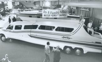 The Boaterhome: This $ 180,000 hybrid boat-van is just one of the many craft on display at the Toronto international Boat Show opening tomorrow at the CNE grounds