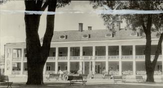 The attractive club house of the Royal Canadian Yacht Club Toronto