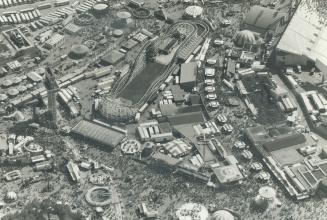 Largest Crowd This Year, so far - 275,500 - at the CNE yesterday, brought total attendance to 3,344,500, with one day to go. And this aerial photo of (...)