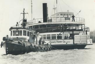 A shakedown cruise for the newly renovated ferry boat Trillium ended in a shake-up today when two loud explosions were heard and clouds of smoke billo(...)