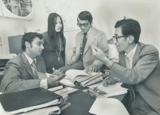 Asian Community Council, a new umbrella organization serving Metro's Asian communities, fights for equal employment opportunities, Left to right: Co-o(...)