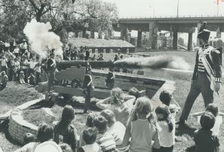 The cannon at Fort York is fired by red-coated Upper Canada militiamen shooting a smoky blank and creating a boom that makes some persons hold their e(...)