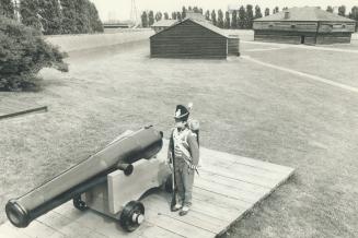 Today, guarding the old fort erected in 1816 is a summer job for high-school student slike Jeremy Byatt