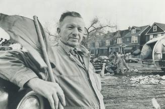 A garbageman for 20 years, Frank Wood, 61, was one of first back after settlement of 30-day strike of civic workers