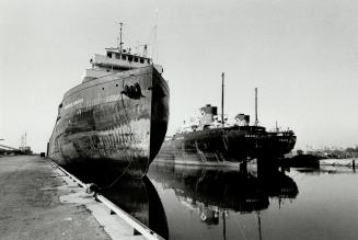 Image shows a few ships at the Harbour.