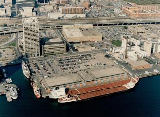 Image shows an aerial view of the Harbour.