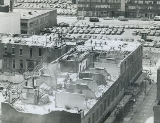 Demolition of Prince Geo. Hotel shot from star building