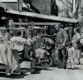 You can buy almost Kensington's colorful sidewalk mart