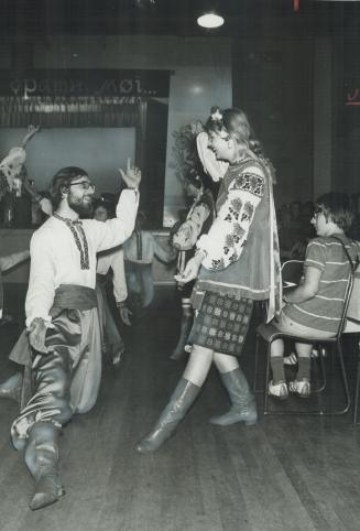 The dancing is feature at ukrainian pavilion, bathurst st