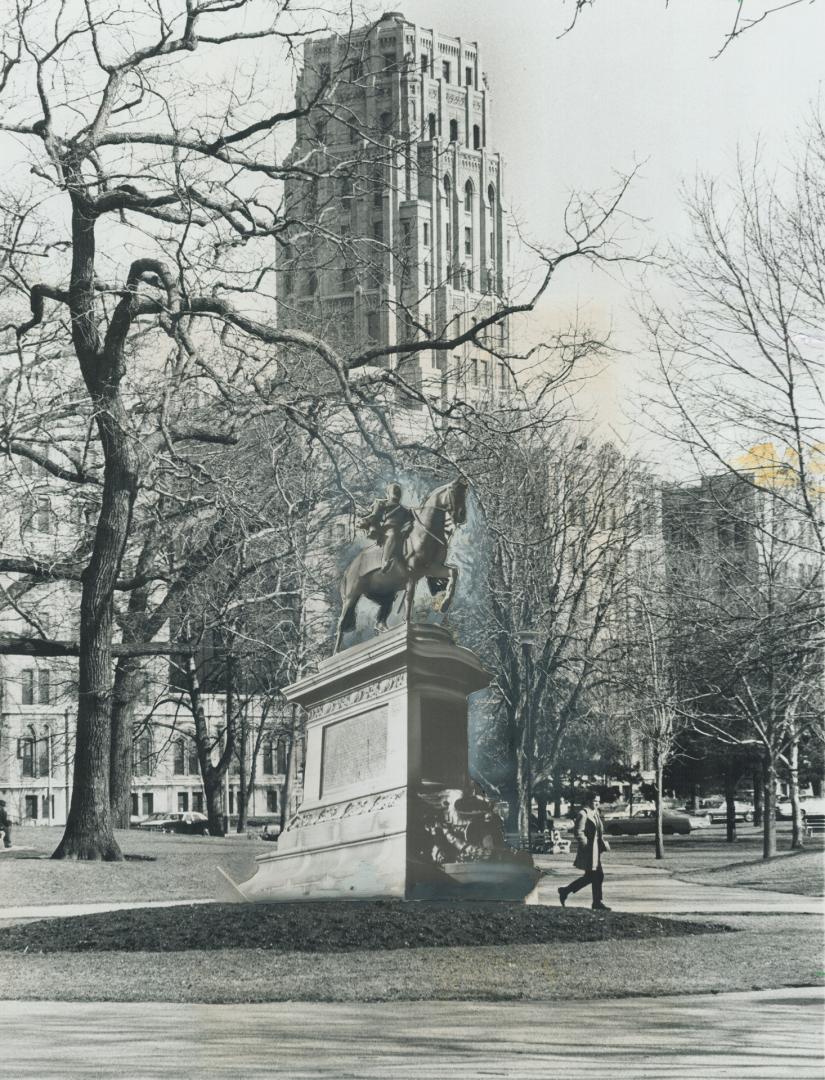 How edward could look. Toronto's statue of King Edward VII is shown in this composite photograph as it would appear if set up on the site in Queen's P(...)