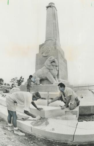 Old monument in new spot. Widening the Queen Elizabeth Way near the Humber River has meant finding a new home in Sunnyside Park just east of the Humbe(...)