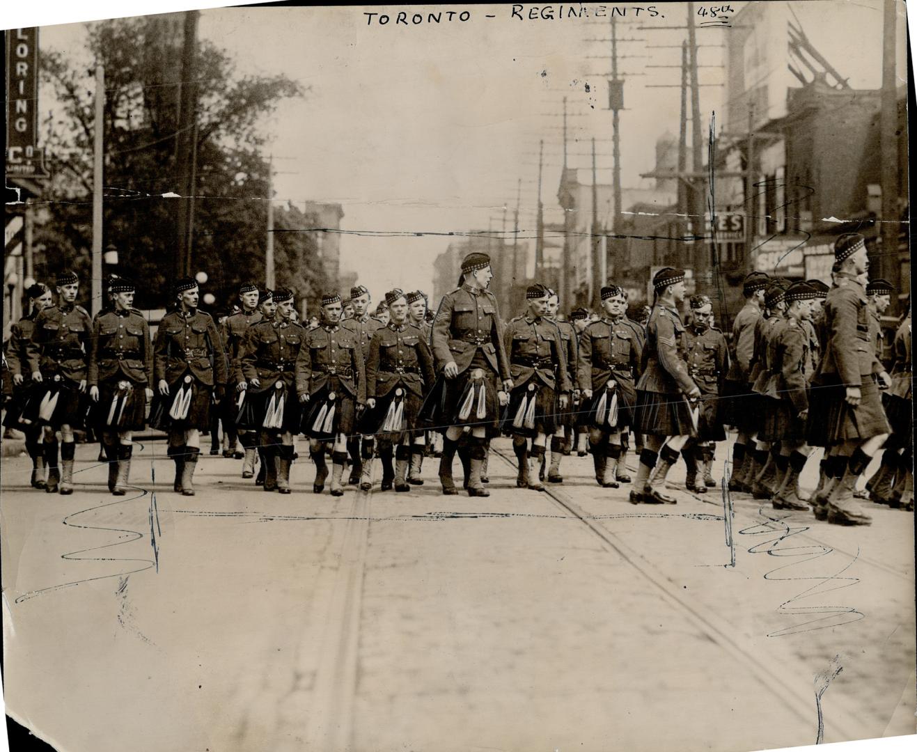 48th highlanders hold church parade