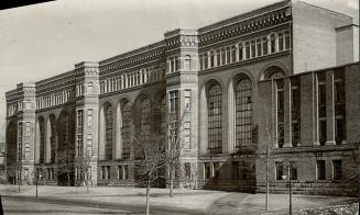 Royal Ontario Museum, west facade, Philosopher's Walk, south of Bloor Street