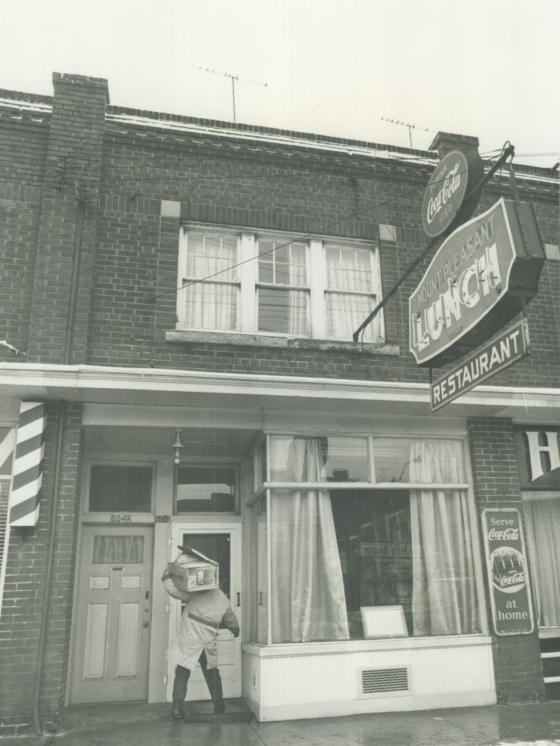 Mount Pleasant Restaurant, Mount Pleasant Road, west side, between Penrose Road and Manor Road …