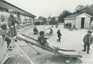 A highlight of child's day at the Cradleship Creche is the play period in the outdoor area