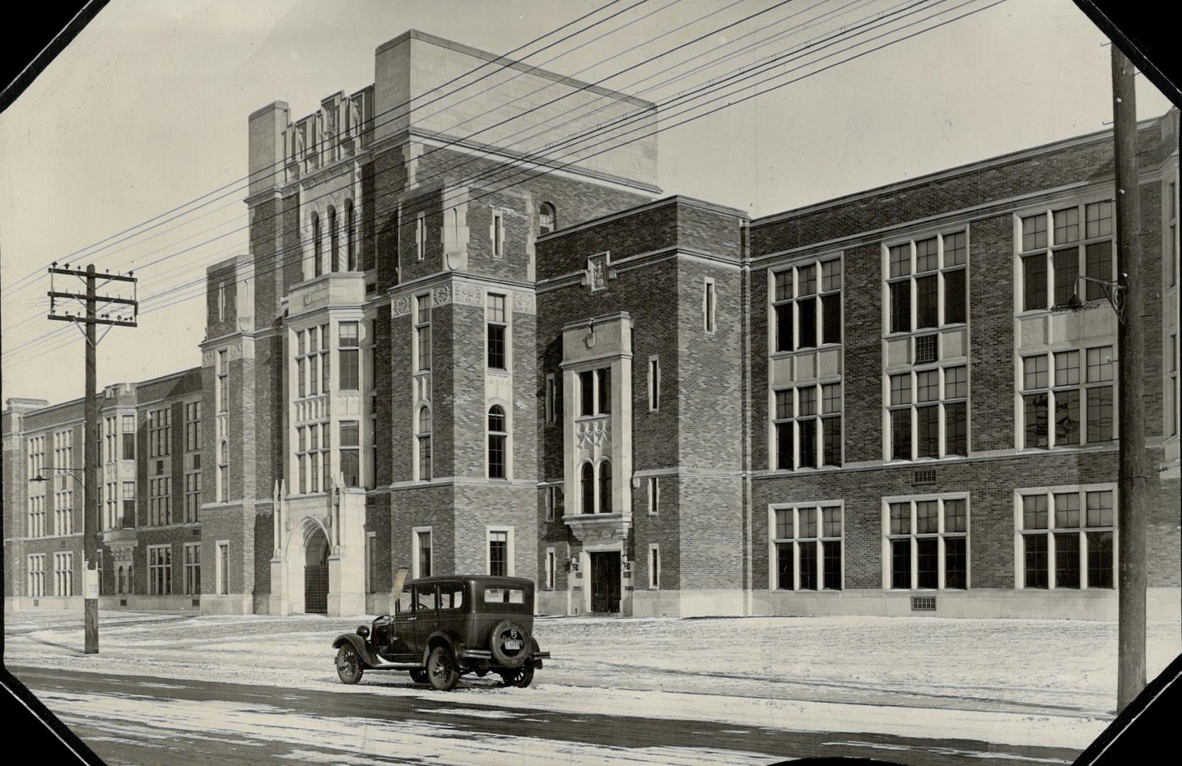 A view of the recently opened Northern Vocational School; which stands on Mount Pleasant Road; …