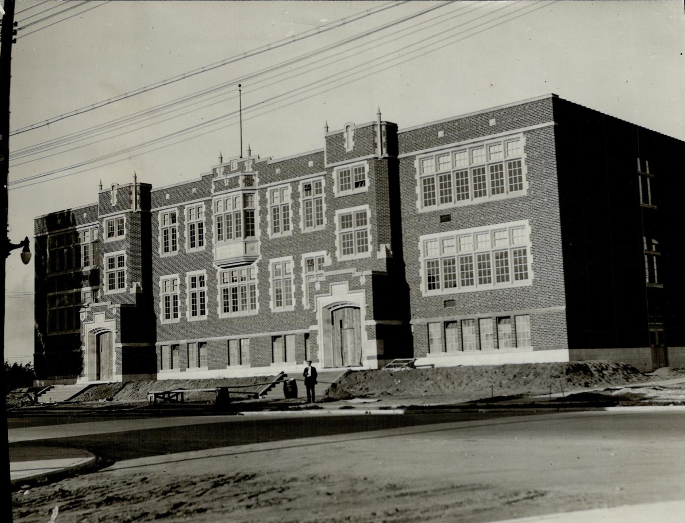 Runnymede Collegiate Institute, Jane Street, east side, between St. John's Road and Dundas Street West, York, Toronto, Ontario.