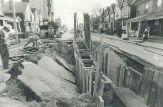 Drop in. Dufferin St. just north of Dundas St. W. has been closed to traffic for the past couple of days while workmen try to clear a cave-in, believe(...)